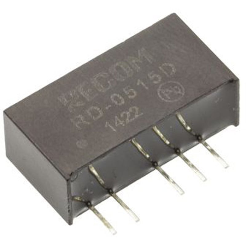 RD-0515D Recom DC-DCコンバータ Vout：±15V dc 4.5 → 5.5 V dc， 2W， RD-0515D RECOM 最低温度-40℃