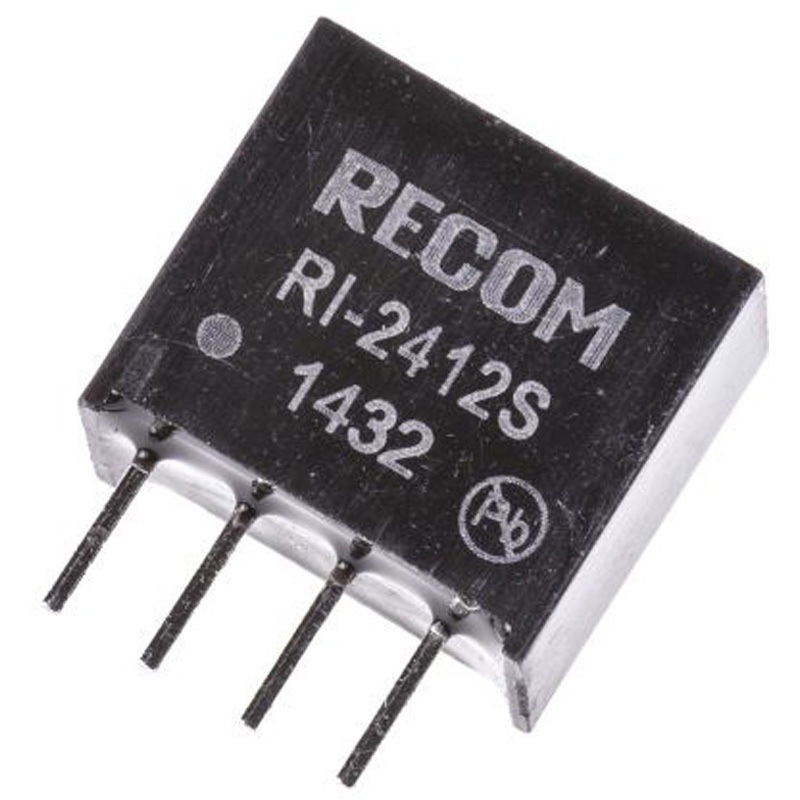 RI-2412S Recom DC-DCコンバータ Vout：12V dc 21.6 → 26.4 V dc， 2W， RI-2412S RECOM 最低温度-40℃