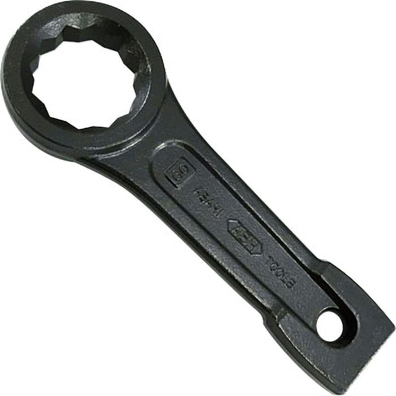 新品未使用 ASAHI TOOLS DR0060 打撃スパナ 60mm DR0060 打撃メガネスパナ 旭金属工業(旧:新日本ツール) 六角対辺60mm