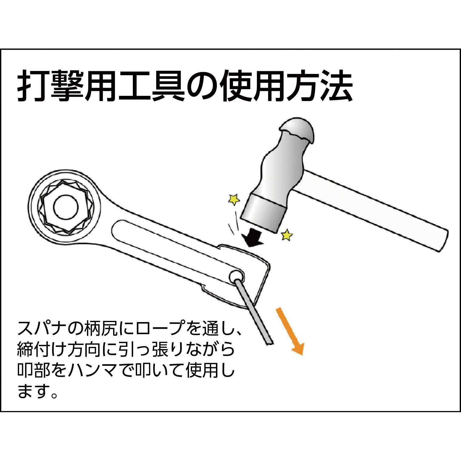 DR0085 打撃メガネスパナ 旭金属工業(旧新日本ツール) 六角対辺85mm - 【通販モノタロウ】