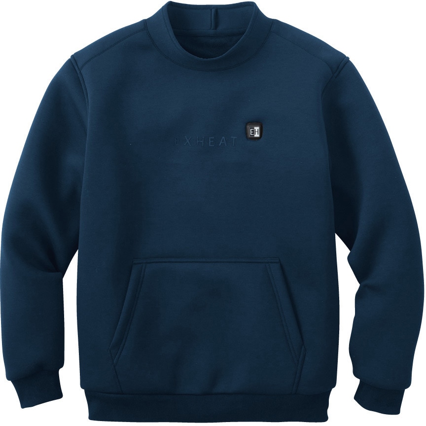 EH32480-BS016 防寒プルオーバー (RD9241 モバイルバッテリーセット 2024) サンエス ネイビー色 サイズM着丈68cm  EH32480-BS016