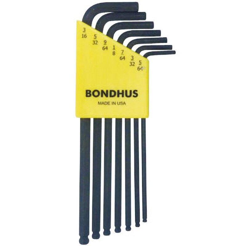 BONDHUS ボンダス ボールポイント・ドライバー インチ セット8本組