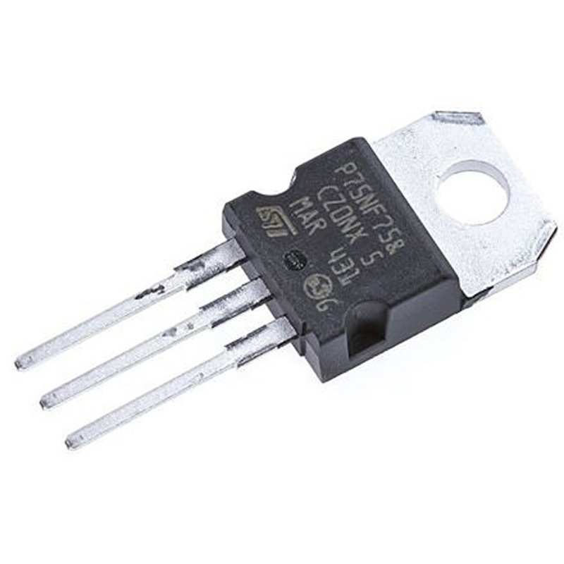 STP75NF75 STMicroelectronics Nチャンネル MOSFET75 V 80 A スルーホール パッケージTO-220 3 ピン STMicro 1セット(50個) STP75NF75