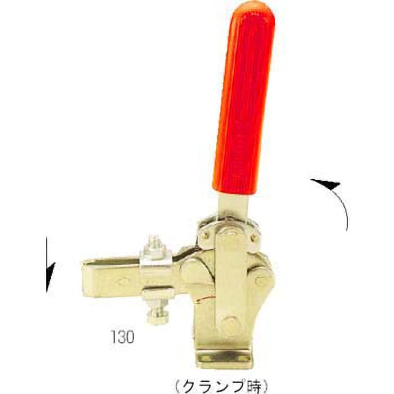 No.130 下方押えハンドル縦型クランプ 1個 カクタ 【通販モノタロウ】