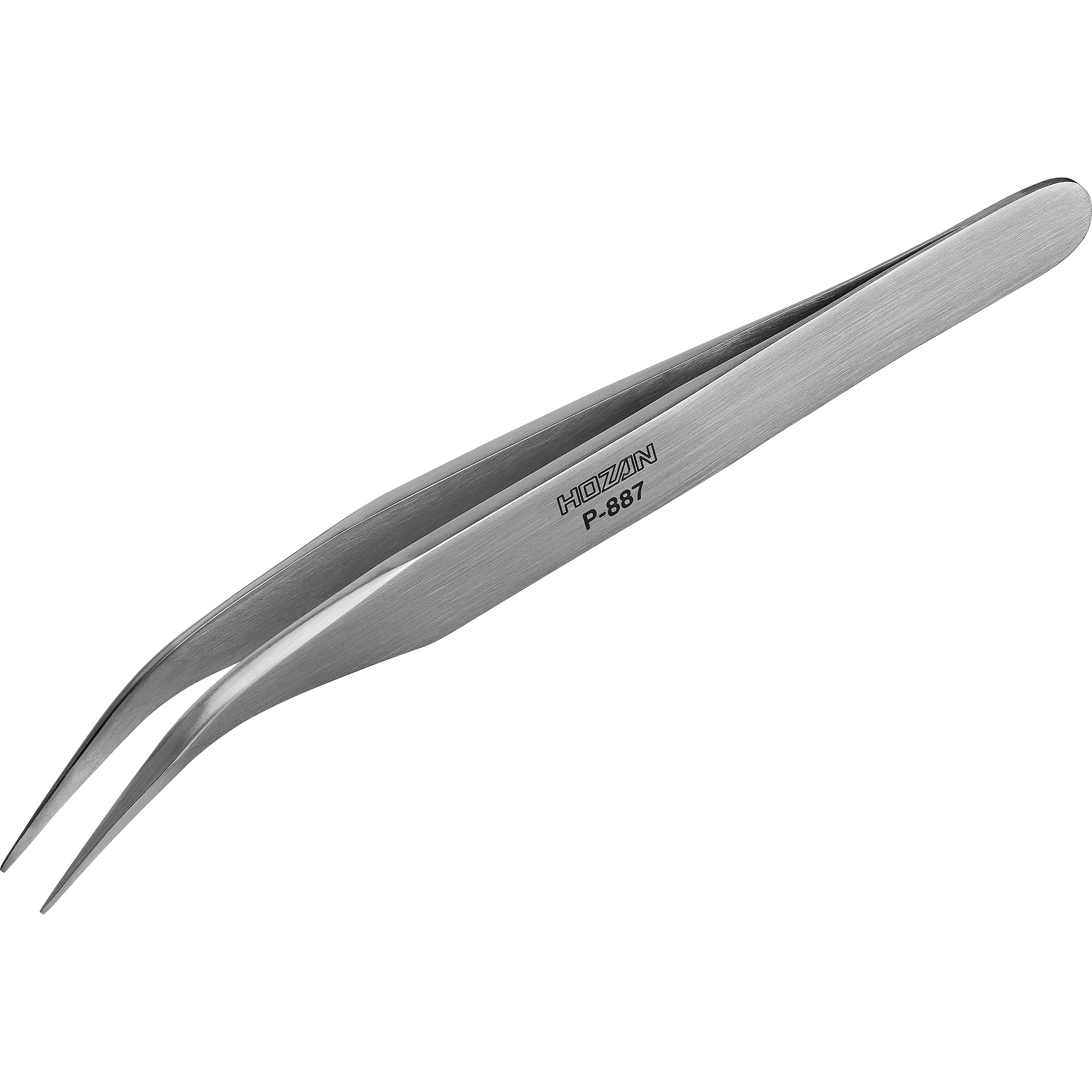 P-887 ピンセット ホーザン ステンレス製 全長130mm P-887 - 【通販