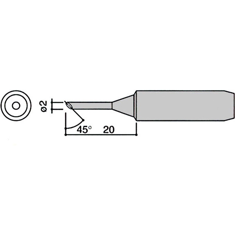 900L-T-2C 900L用こて先 1個 HAKKO(白光) 【通販モノタロウ】