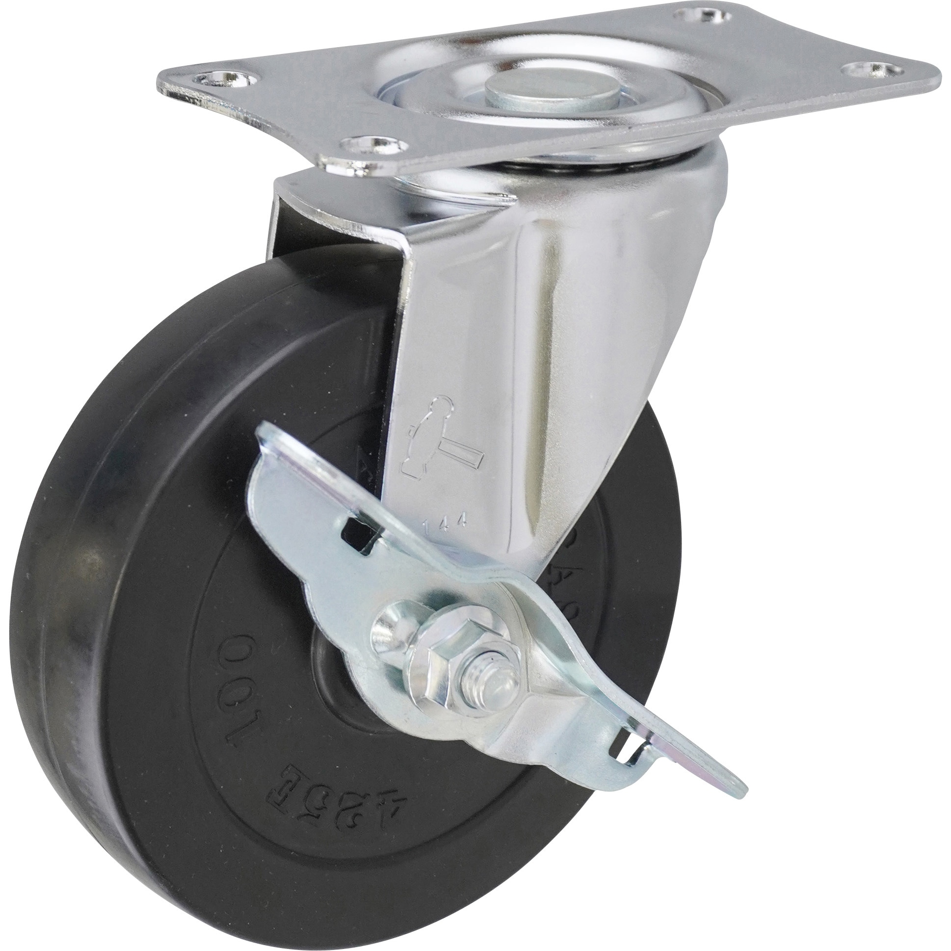 415E-R100 415E・自在車ストッパー付(ゴム一体車輪) ハンマー