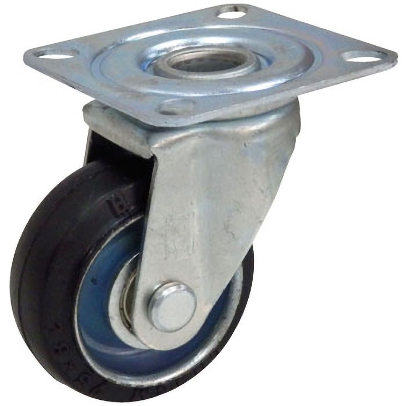 OHJ-75 OHJ型プレス製自在車(ベアリング入) オーエッチ工業 ゴム車輪