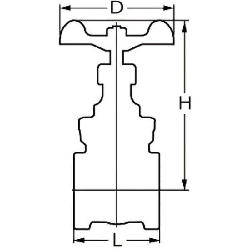 FH-15A 125型 黄銅製ゲートバルブ FHシリーズ キッツ(KITZ) ねじ込み形 呼び径(B)1/2 FH-15A - 【通販モノタロウ】