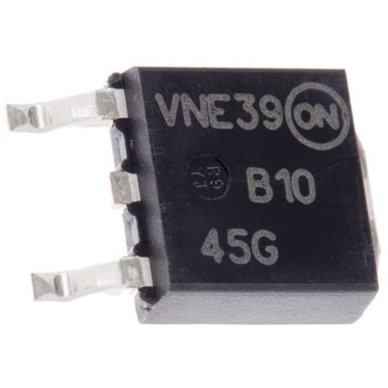 MBRD1045T4G onsemi 整流ダイオード， 10A， 45V 表面実装， 3-Pin D2PAK (TO-263) ショットキーバリア 570mV onsemi 1セット(2500個) MBRD1045T4G
