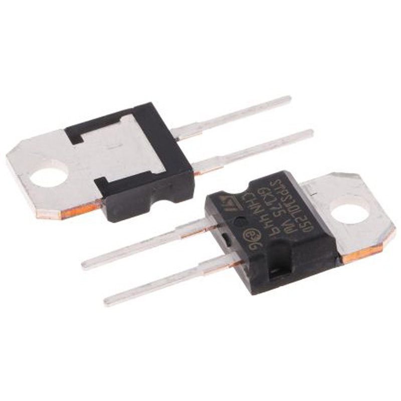 STPS10L25D STマイクロ，  整流ダイオード， 10A， 25V スルーホール， 2-Pin TO-220AC ショットキー 350mV STMicro 1セット(50個) STPS10L25D