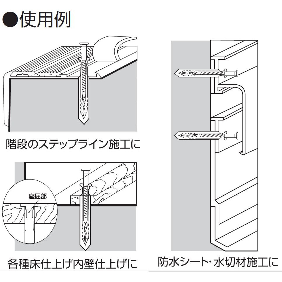 ロブテックス ネイルプラグ 6-35 150本入 7509154 SNP635 ステンレス 最大10%OFFクーポン ステンレス