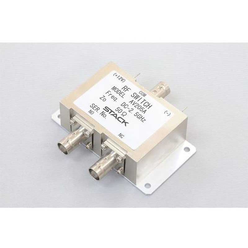 AV205A BNC型同軸切替器 DC～2.5GHz AVシリーズ スタック電子 1個