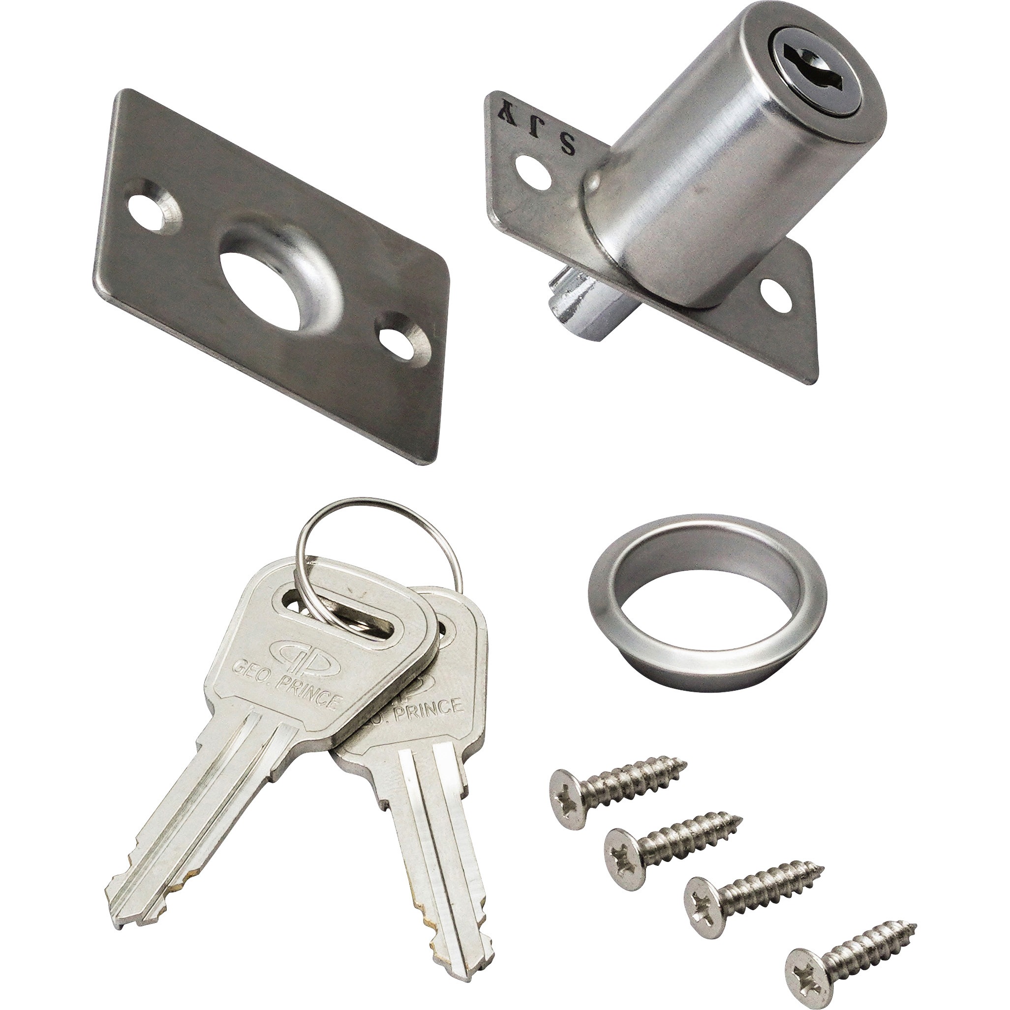 L-303-KA シリンダープッシュ錠 同一鍵 1個 ジョー・プリンス竹下