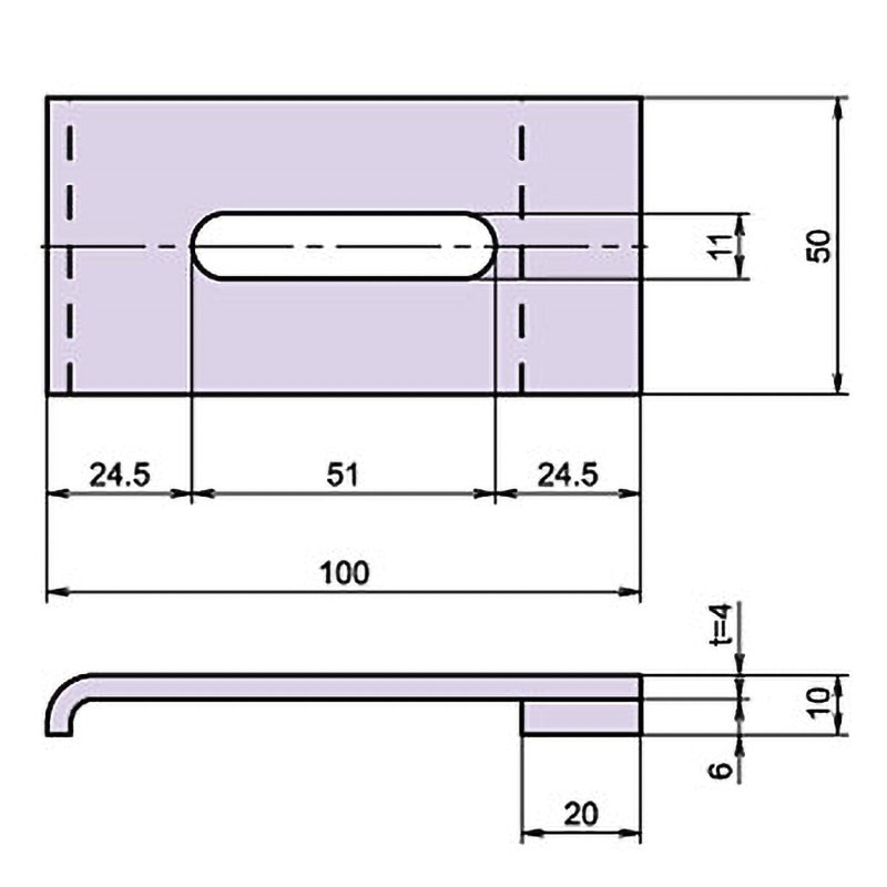 L-585-SUS-2 ステンレス押さえ金具 ジョー・プリンス竹下 電解
