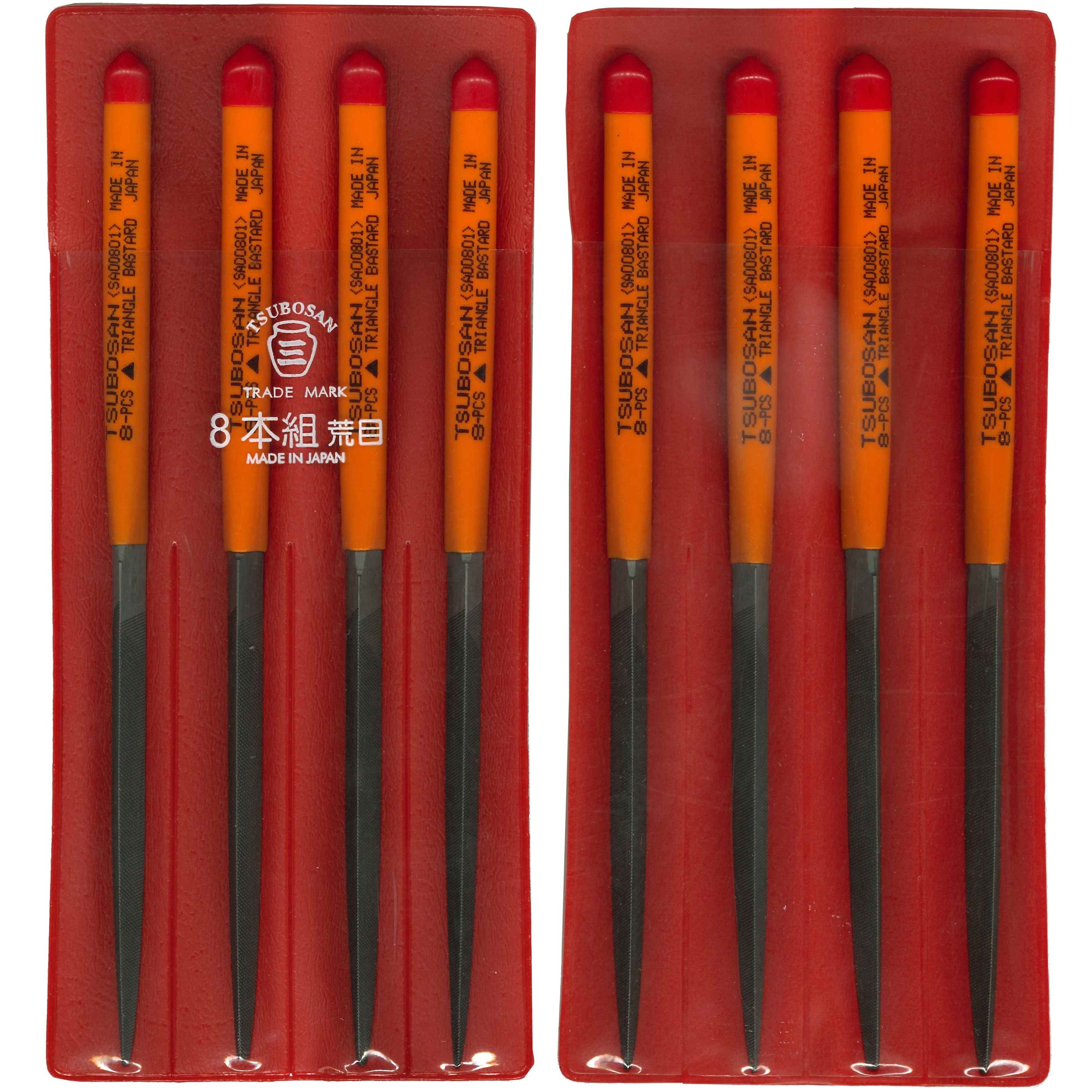 ツボサン 精密ヤスリ 8本組 三角 SA00856T ツボサン 精密ヤスリ 8本組 三角 SA00856T 即納在庫品「直送