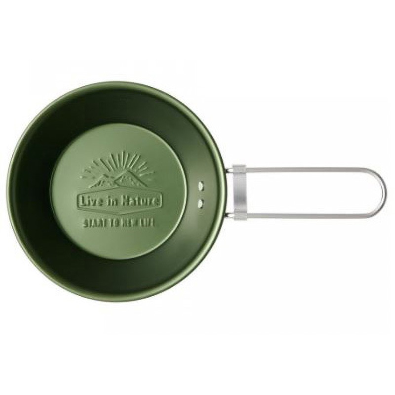 ASC1 折りたたみハンドル付きシェラカップ スケーター グリーン色 1個