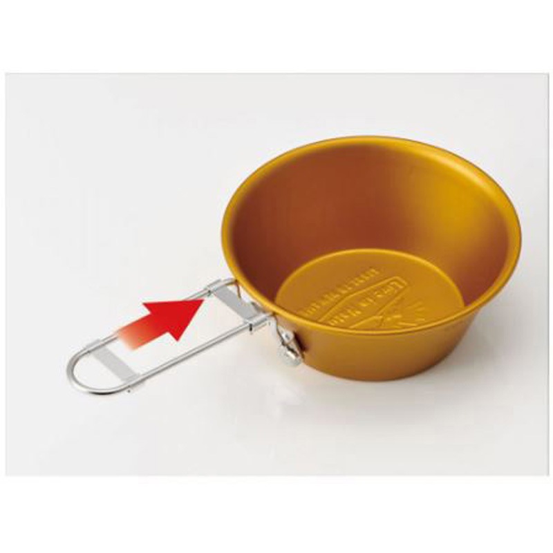 ASC1 折りたたみハンドル付きシェラカップ スケーター イエロー色 1個