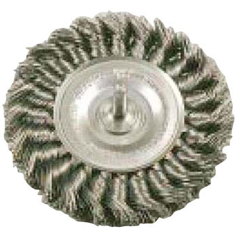 37508(MSTM-4) ワイラー 軸付ブラシ バーテック 鋼製 軸径6mm外径100mm 1個