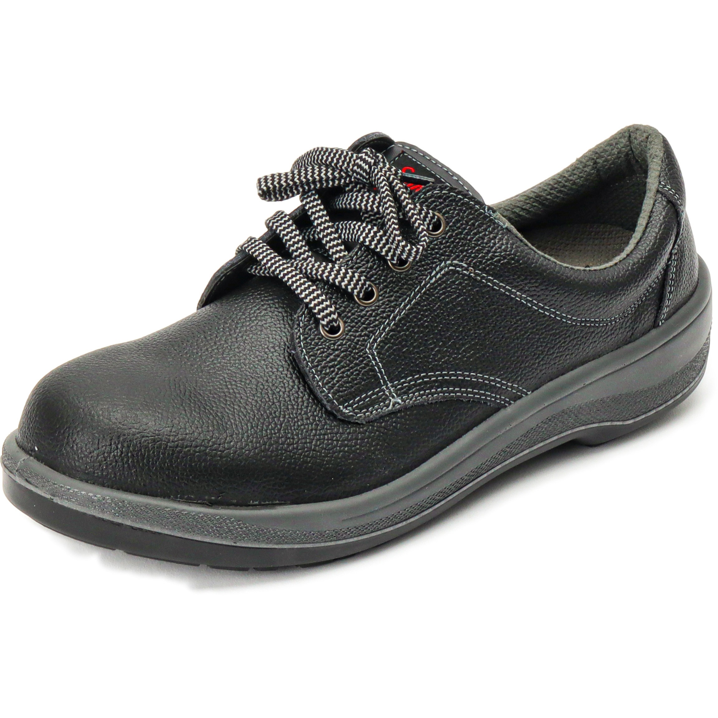 7511黒 安全靴 短靴 7511 黒 シモン 紐タイプ 発泡ポリウレタン製ソール 革靴 サイズ27cm足幅3E