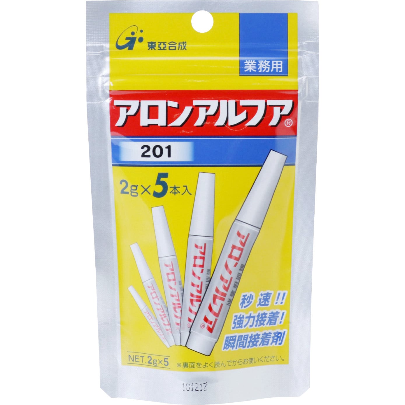 201 アロンアルフア 東亞合成 低粘度 汎用 1袋(2g×5本) - 【通販モノタロウ】