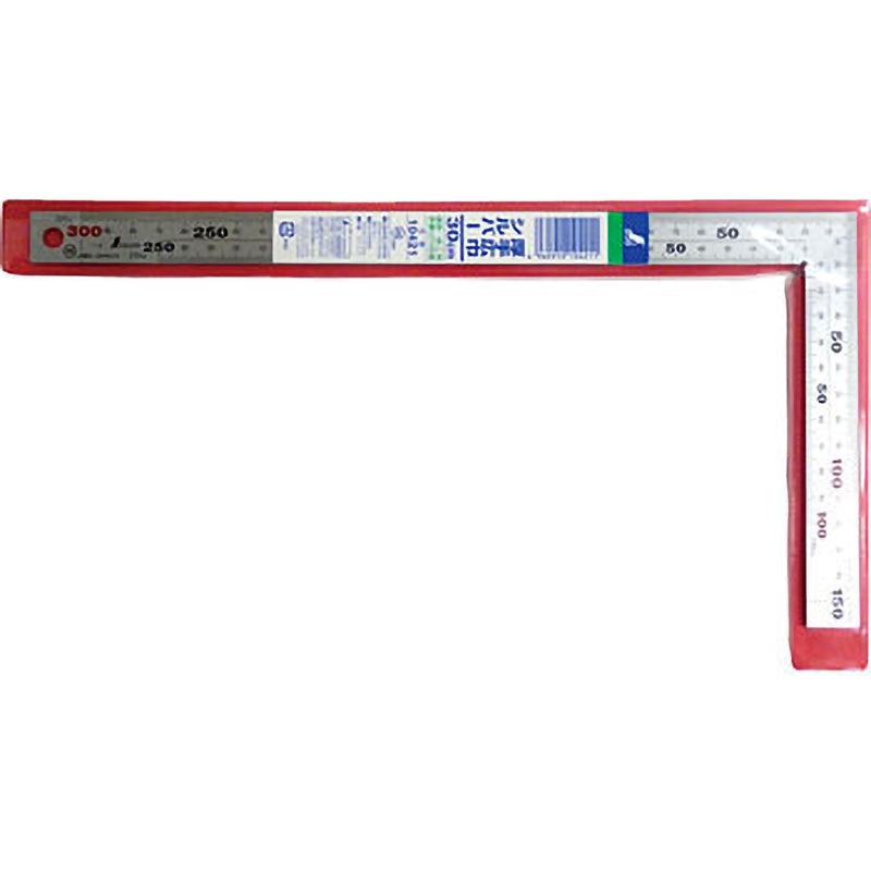 10421(校正証明:一般) 曲尺 シルバー厚手広巾 シンワ測定 同厚 表裏同目 8段目盛 測定範囲30cm