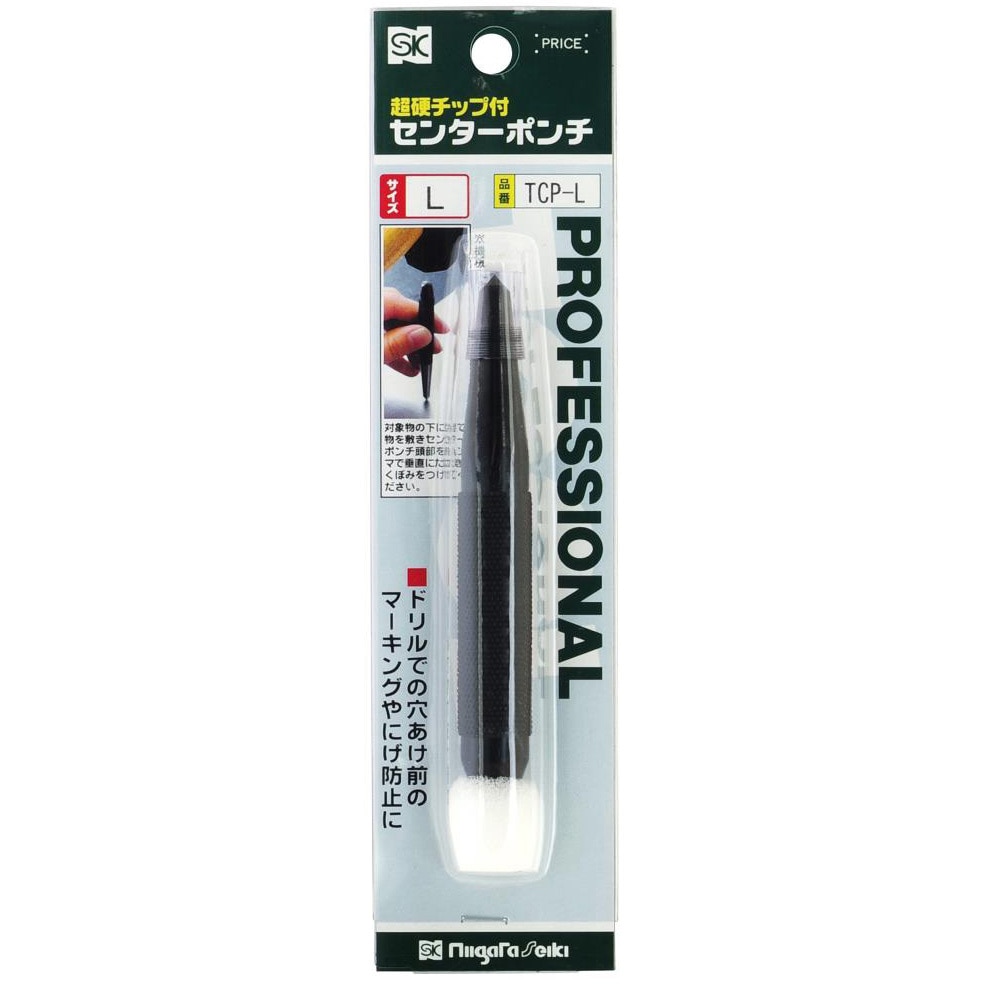 TCP-L 超硬チップ付センターポンチ 1個 SK(新潟精機) 【通販モノタロウ】