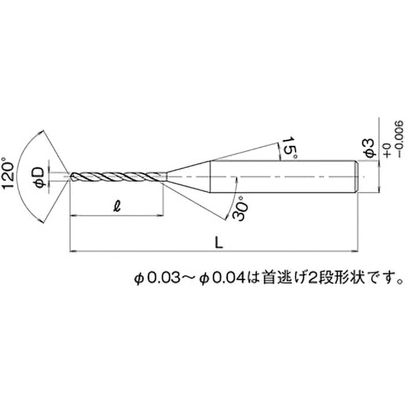 ATOM サイトウ ソリッド スーパーロングドリル 〈ストレートシャンク〉ADLL 4.4mm ADLL-0440 | サイトウ製作所 ATOM 標準ソリッドドリル[ストレートシャンク