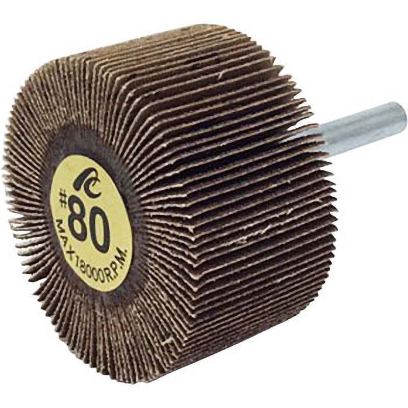 AF5030 フラップホイル (直径50×幅30mm) イチグチ 粒度80 軸径6mm軸長