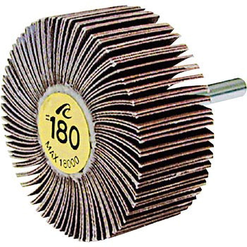 AF5030 フラップホイル (直径50×幅30mm) イチグチ 粒度180 軸径6mm軸長