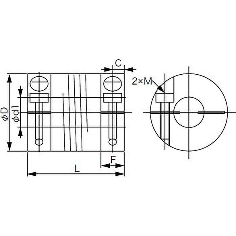 KU-100 エンコーダ用金属カップリング 1個 ジェイテクトエレクトロニクス(旧：光洋電子工業) 【通販モノタロウ】 8,598円