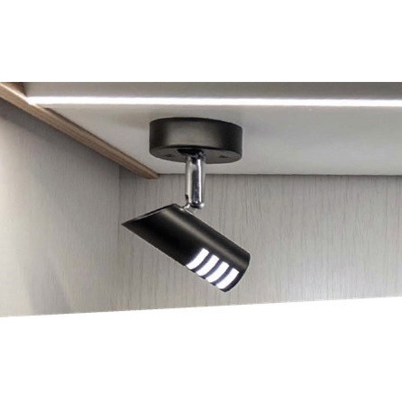 WC0375 LEDスポットライト(スイッチ付)/ブラック カーク産業 高さ91mm  WC0375