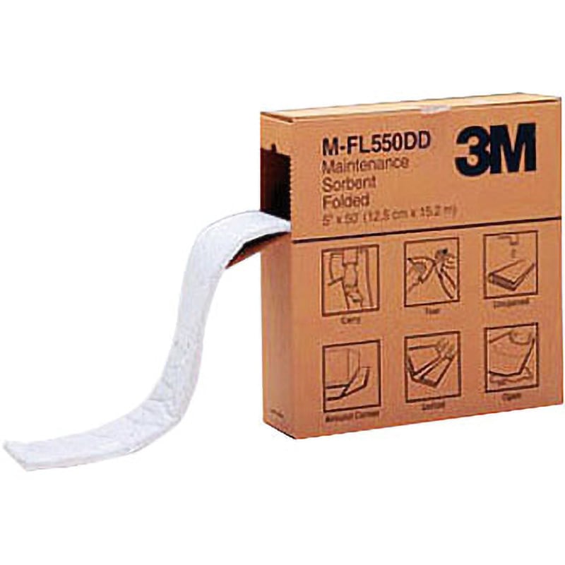 M-FL550DD メンテナンスソーベント 3M(スリーエム) フォールデッド オイル/水用