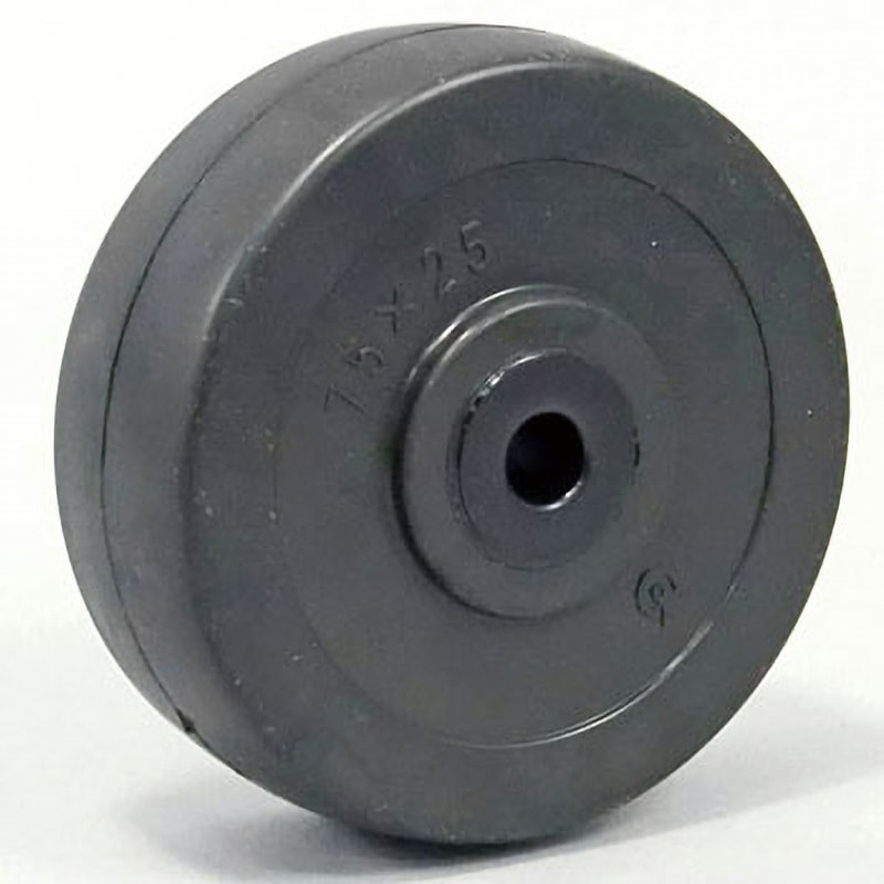 S-75RH 車輪(ハードゴム車) ユーエイキャスター 車輪径75mm車輪幅25mm