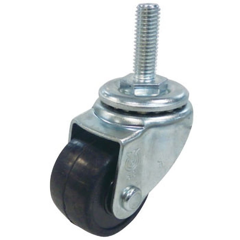 ST-50RH M12×35 ねじ込み式 ST型自在車(ダブルベアリング)(ゴム車輪