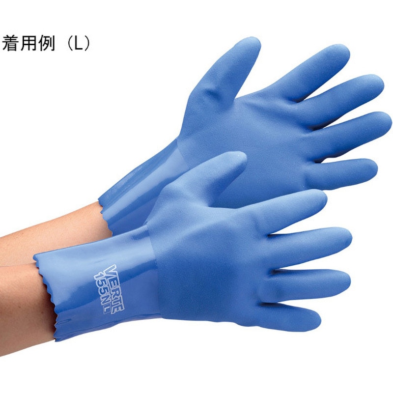 VERTE-155N-M 塩化ビニール製手袋 耐油 ベルテ155N 10双入 VERTE-155N