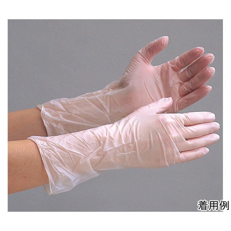 VERTE-2000-M クリーンルーム用 PVC手袋 パウダーフリー 100枚×10袋 ベルテ2000 VERTE2000シリーズ 1箱(10袋×100枚) ミドリ安全 【通販モノタロウ】