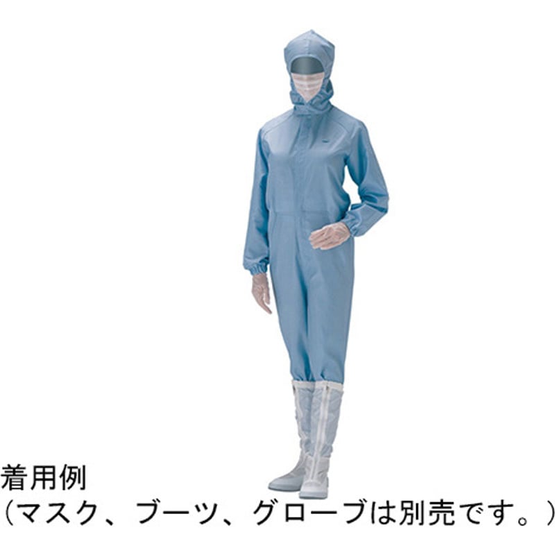 C1550B-3L 作業服 クリーンウェア フード一体型つなぎ服 C1550