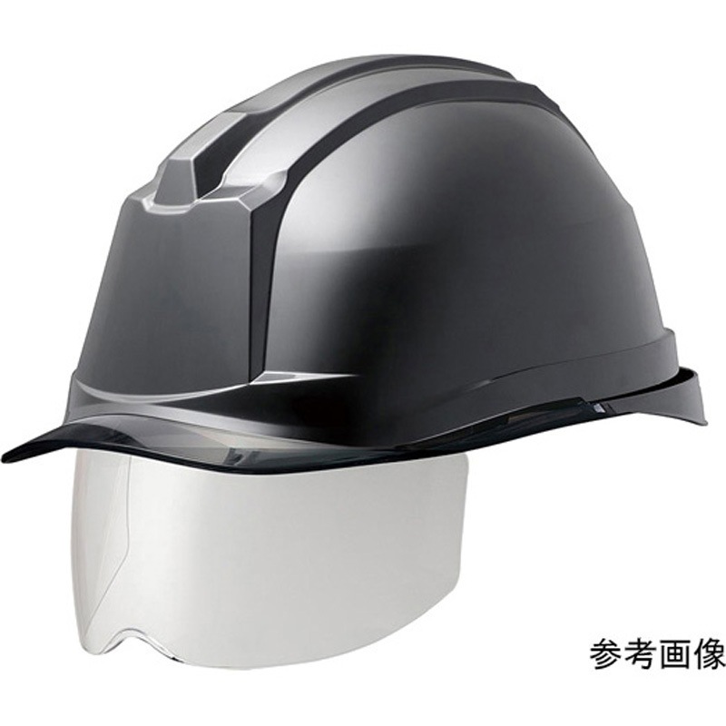 SC-19PCLS RA3-UP4-BK/S PC製ヘルメット Windflow・クリアバイザー・シールド面 SC-19PCLS RA3-UP4シリーズ 1個 ミドリ安全 【通販モノタロウ】