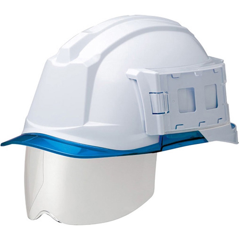 SC-19PCLSID RA3-UP4-W/BL PC製ヘルメット IDカードホルダー・Windflow・クリアバイザー・シールド面 SC-19PCLSID RA3-UP4シリーズ 1個 ミドリ安全 【通販モノタロウ】