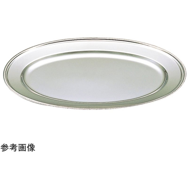 【美品ほぼ未使用】銀色大皿　おぼん　金属トレイ シルバー（お盆・トレー｜配膳用品・キッチンファブリック