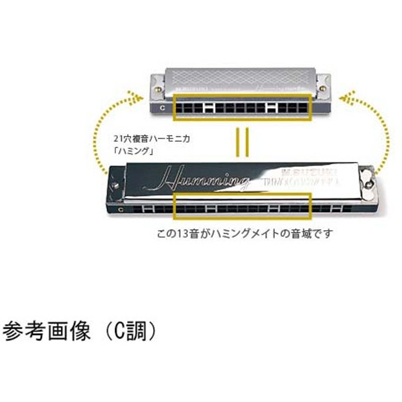 SU-13M 13穴複音ハーモニカ ハミングメイト SU-13Mシリーズ 1個 鈴木