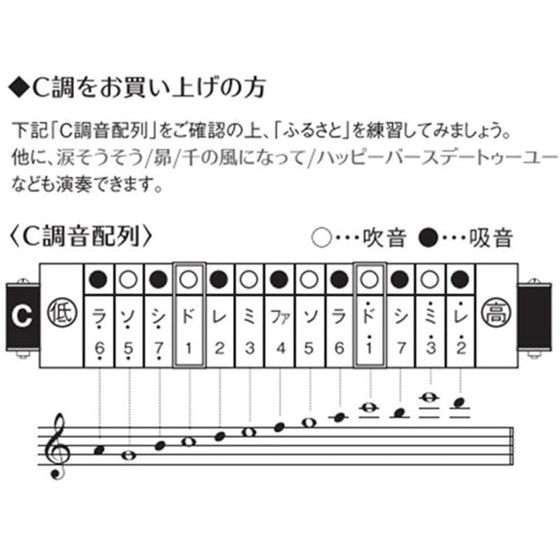 SU-13M 13穴複音ハーモニカ ハミングメイト SU-13Mシリーズ 1個 鈴木