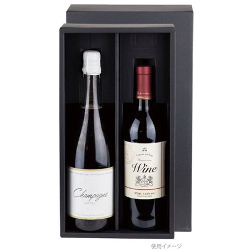 K-1605 贈答箱 ロングワイン・シャンパン兼用 1ケース(40枚) ヤマニパッケージ 【通販モノタロウ】