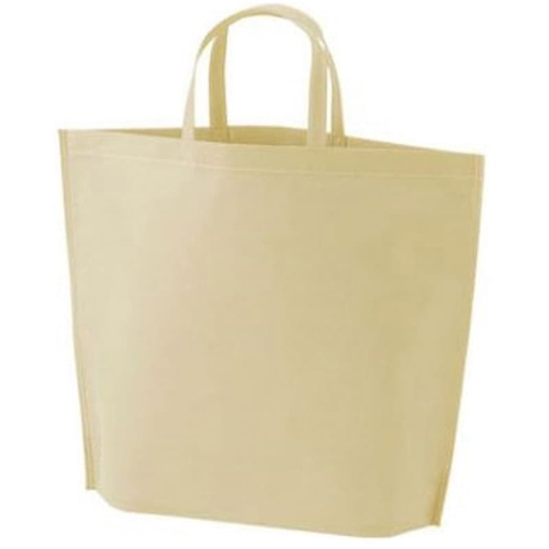 9257 エコバッグ シンプルトート 75 ベージュ 1ケース(200枚) ベルベ 【通販モノタロウ】