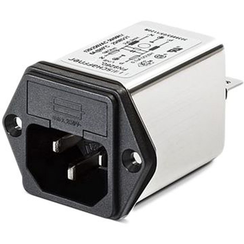 FN9260-10-06 Schaffner IECインレット 2ヒューズ フランジマウント 10A 250 V ac， FN9260-10-06 1箱(60個) SCHAFFNER 【通販モノタロウ】