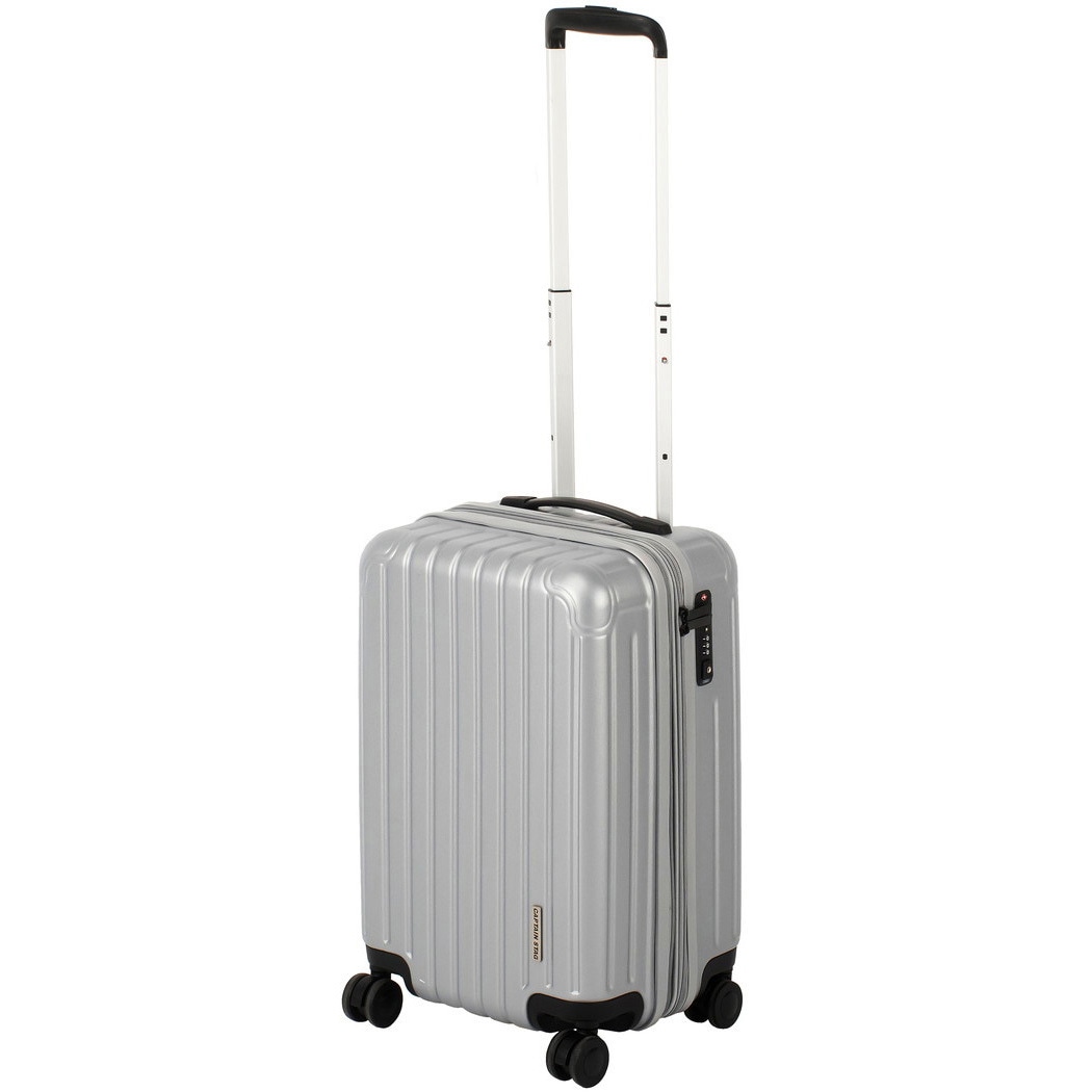 UV-0096 スーツケース(TSAロックWFタイプ) パール金属 シルバー色 容量35/42L サイズS  UV-0096