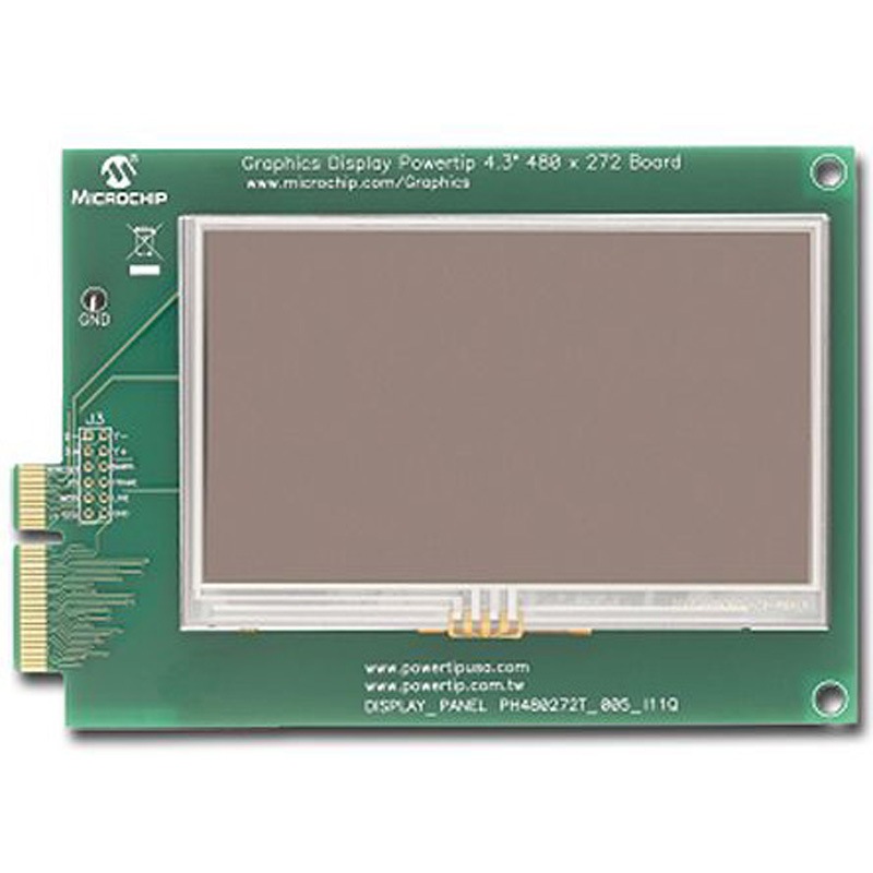 AC164127-6 マイクロチップ，  ディスプレイボード 4.3インチ LCD ドーターボード PICtail Plus液晶ディスプレイコントローラボード Graphics Display Powertip MICROCHIP 1個 AC164127-6