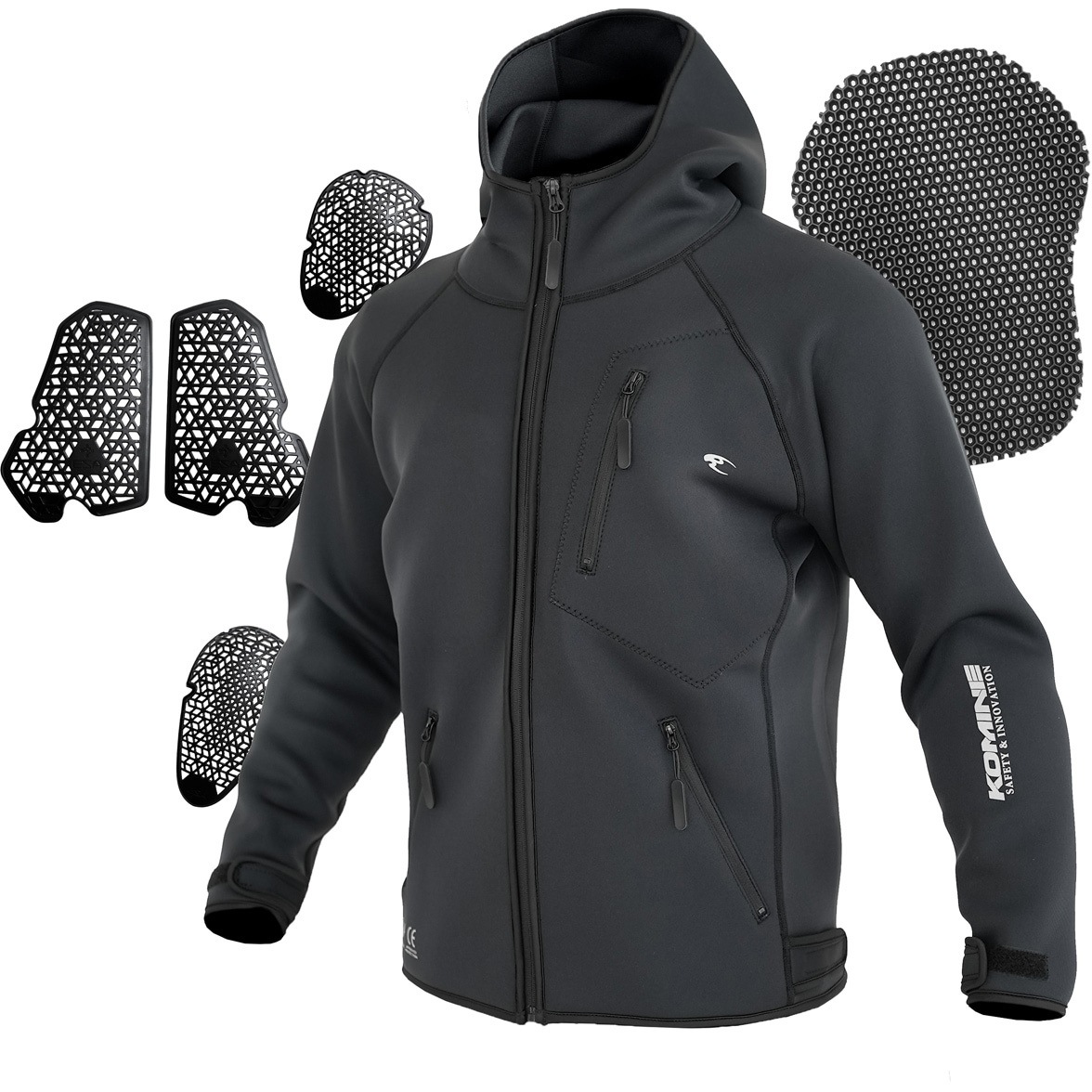 07-632 JK-632 エニグマライトウェットスーツフーディー コミネ