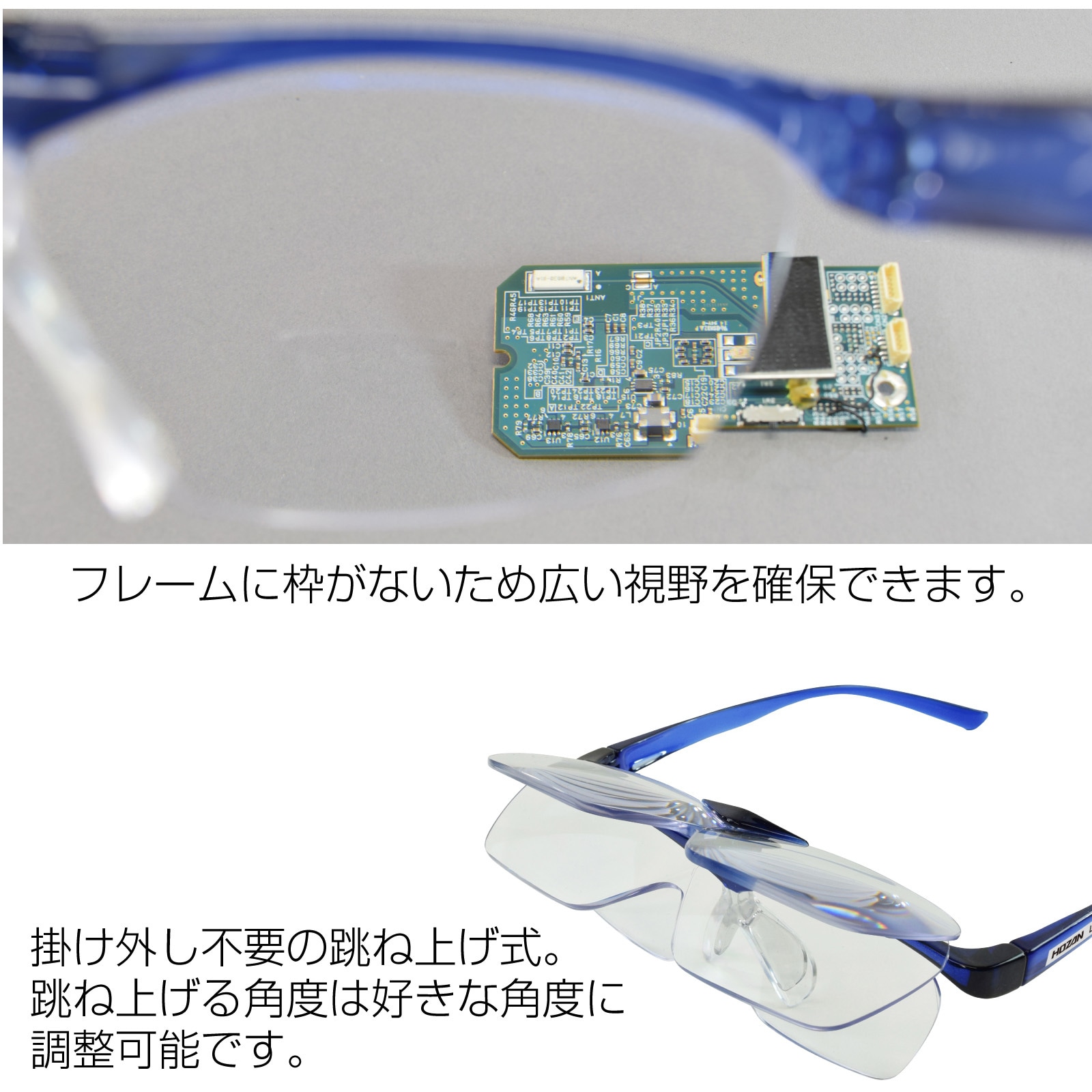 L-94-1.6 メガネ型ルーペ ホーザン 倍率1.6× 【通販モノタロウ】